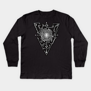 Web of Wyrd | Norse Pagan Symbol Kids Long Sleeve T-Shirt